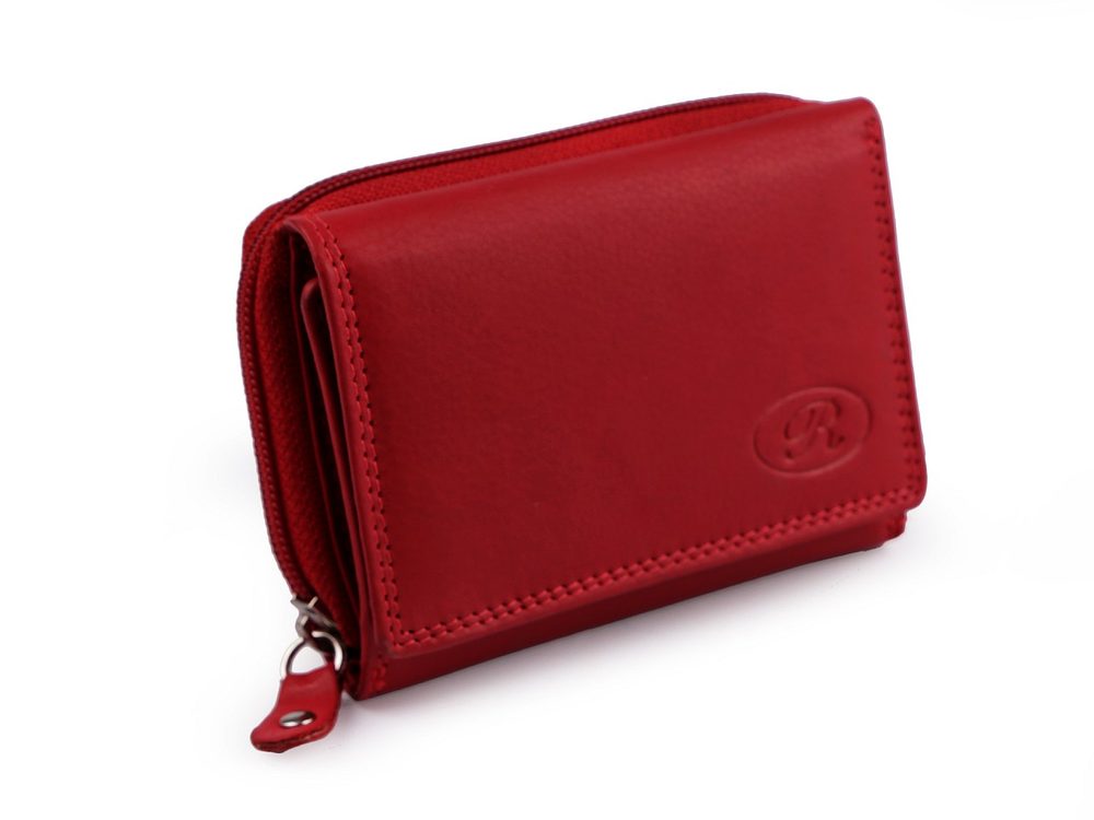 Dámská peněženka kožená - 1 červená