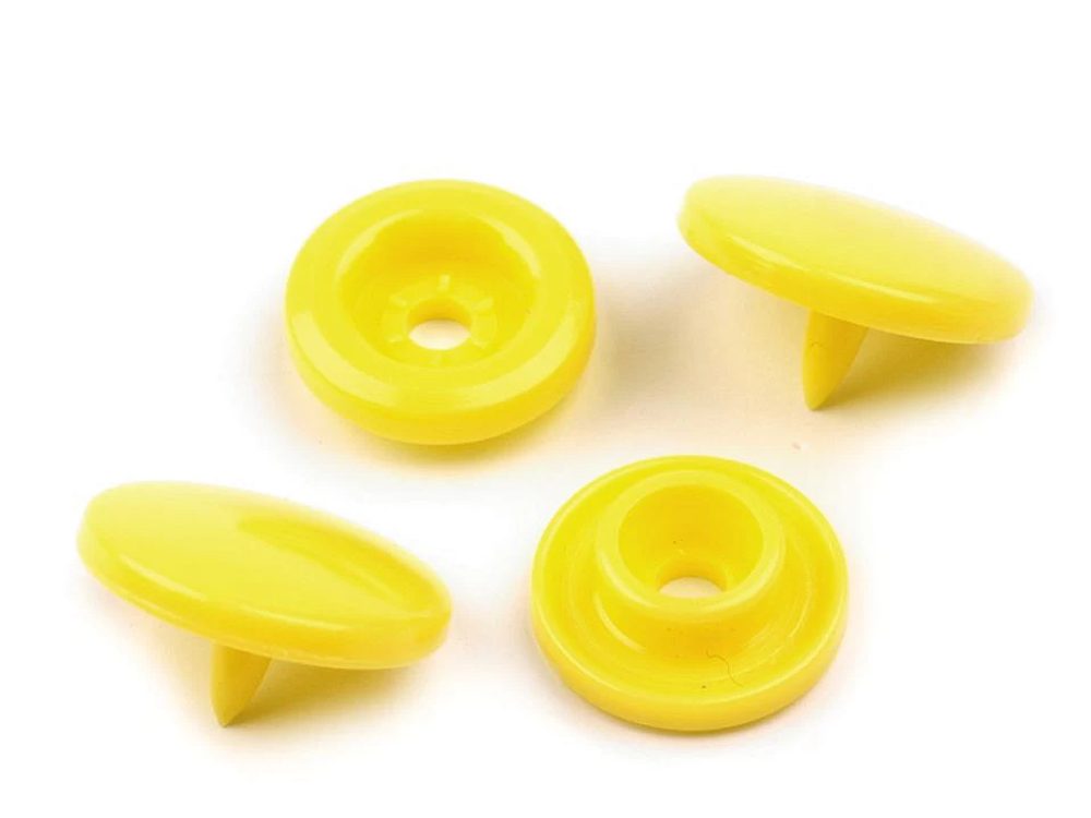 Plastové patentky velikost 18" 50ks - 6 B7 žlutá