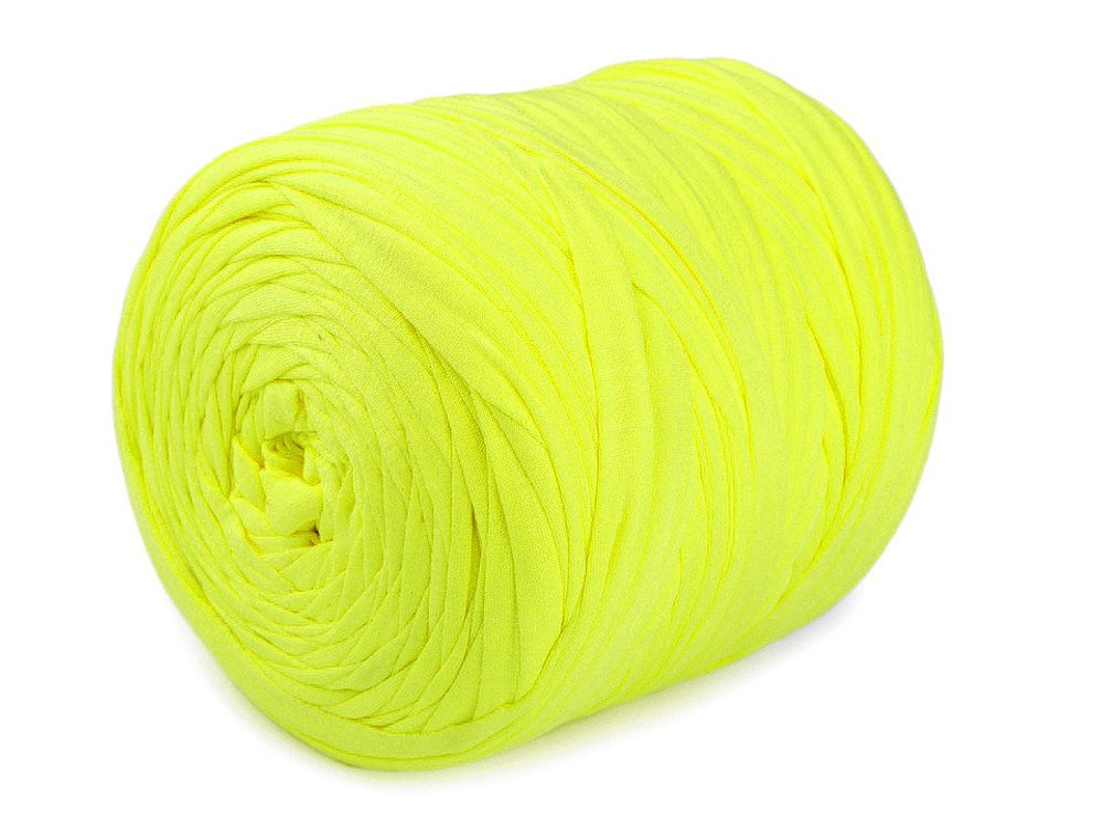 Příze špagety Spagitolli 650-700 g - 68 žlutozelená ost. neon