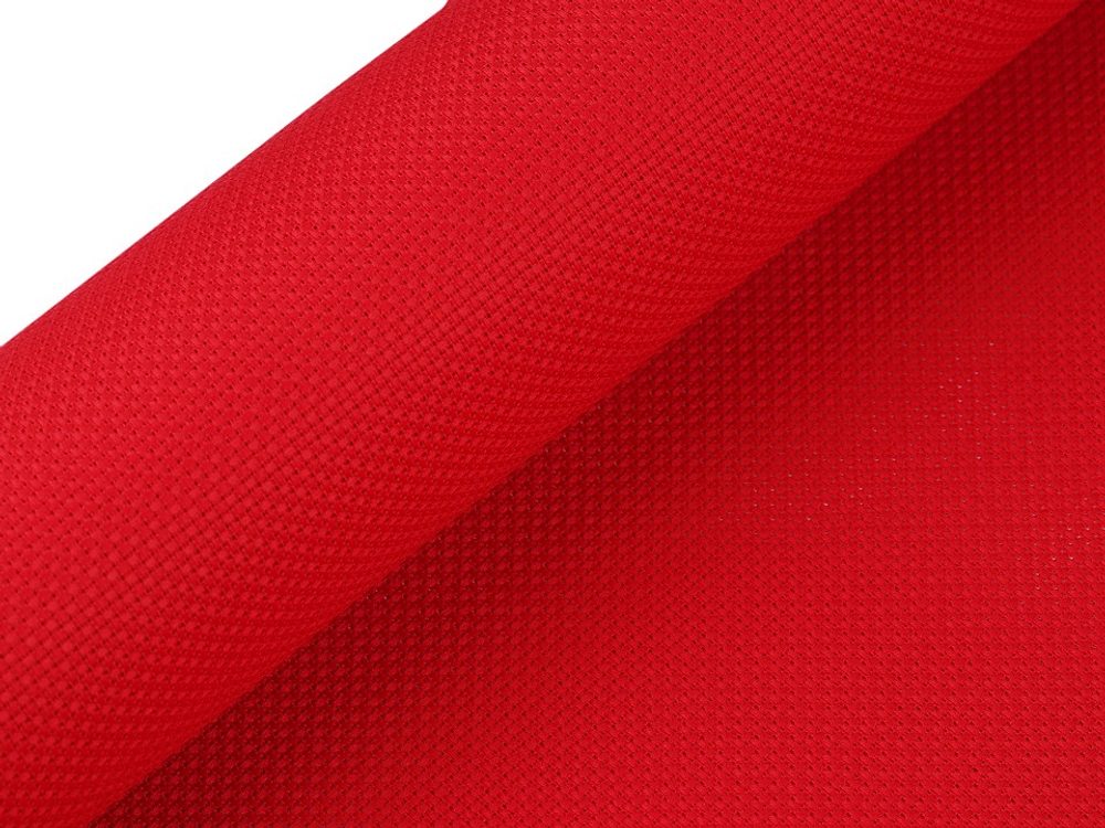Vyšívací tkanina Kanava 54 oček šíře 50 cm METRÁŽ - 5 červená