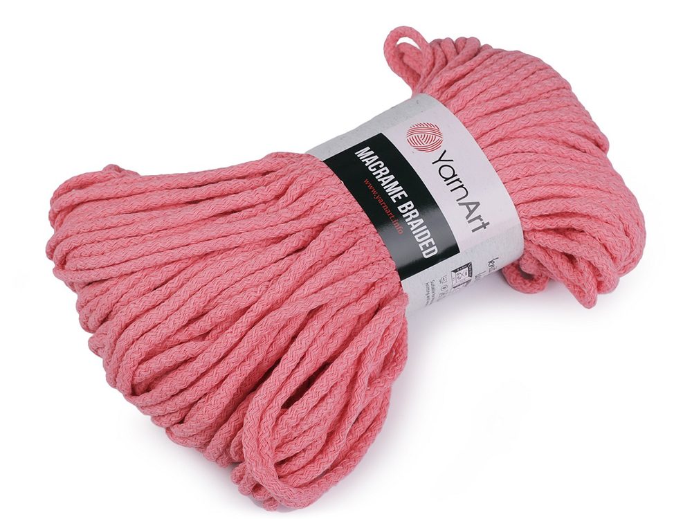 Pletací příze Macrame Braided 250 g - 3 (762) růžová