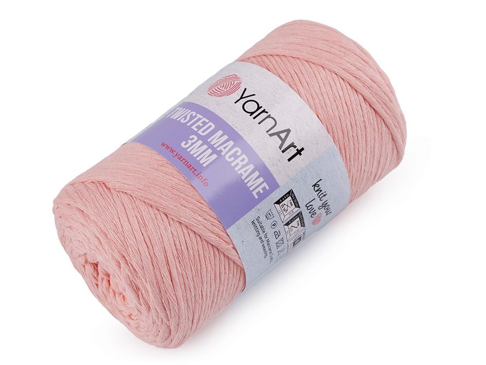 Pletací příze Twisted Macrame 250 g - 10 (767) lososová sv.