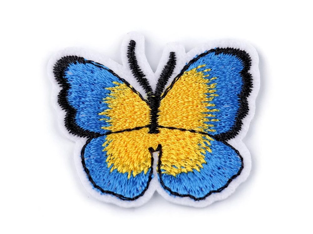 Nažehlovačka motýl - 12 modrá