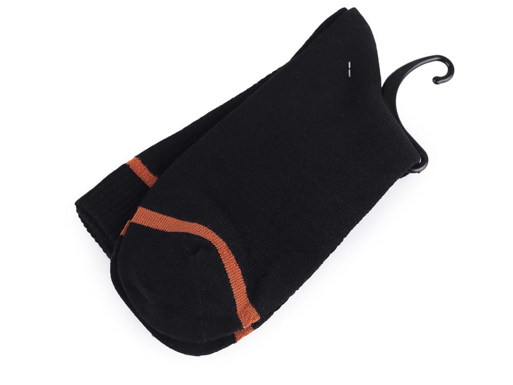 Pánské / chlapecké bavlněné ponožky - 5 černá