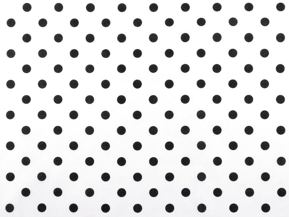 Bavlněná látka / plátno puntíky metráž - bílá černá