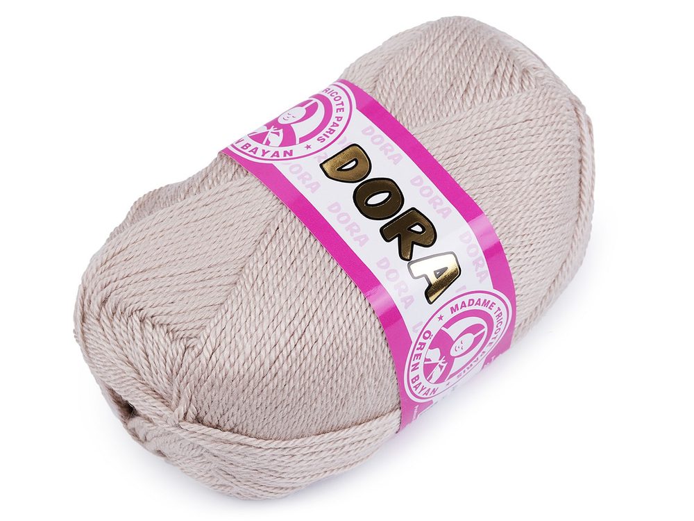 Pletací příze Dora 100 g - 23 (130) béžová