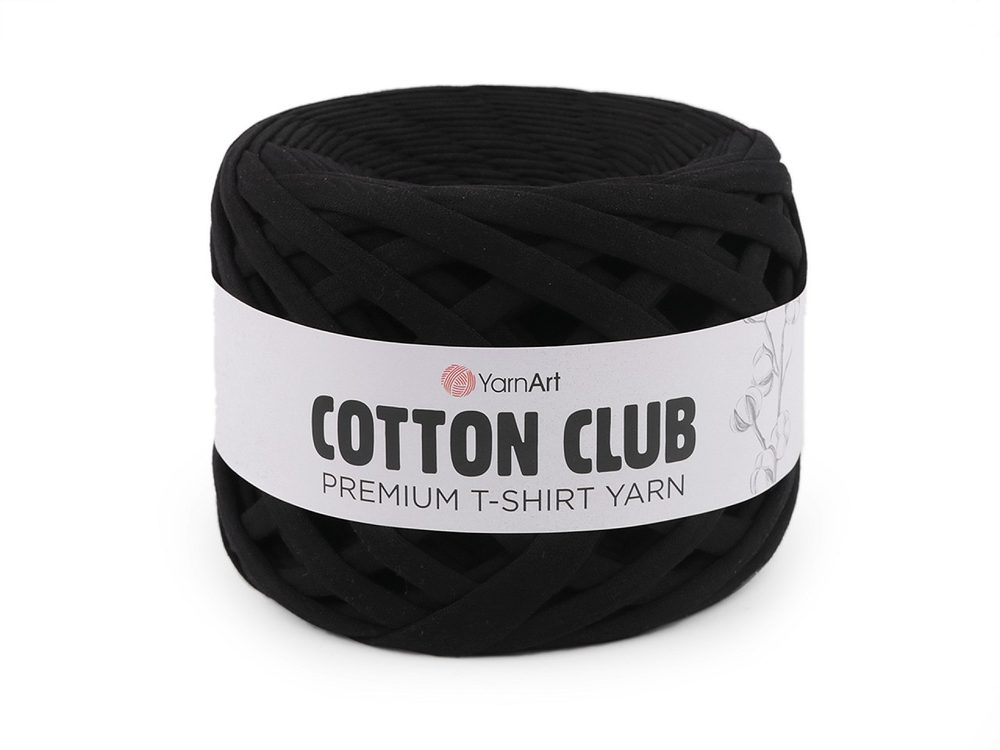 Pletací příze Cotton Club 310 g - 6 (7300) černá