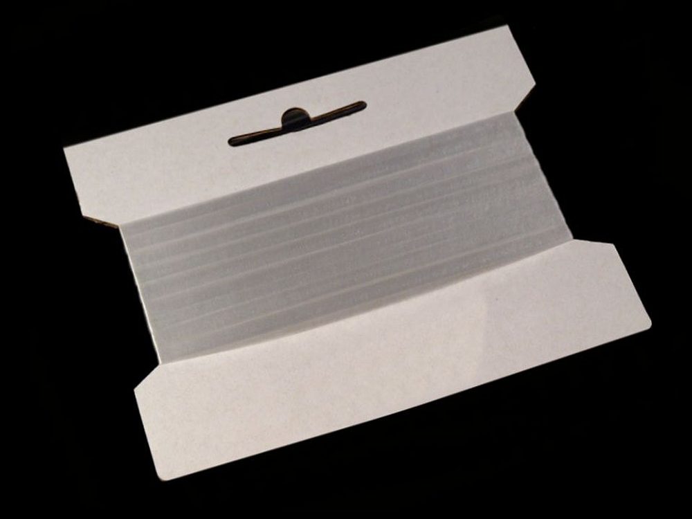 Silikonová pruženka / lastin šíře 6 mm elastická návin 20m - transparent