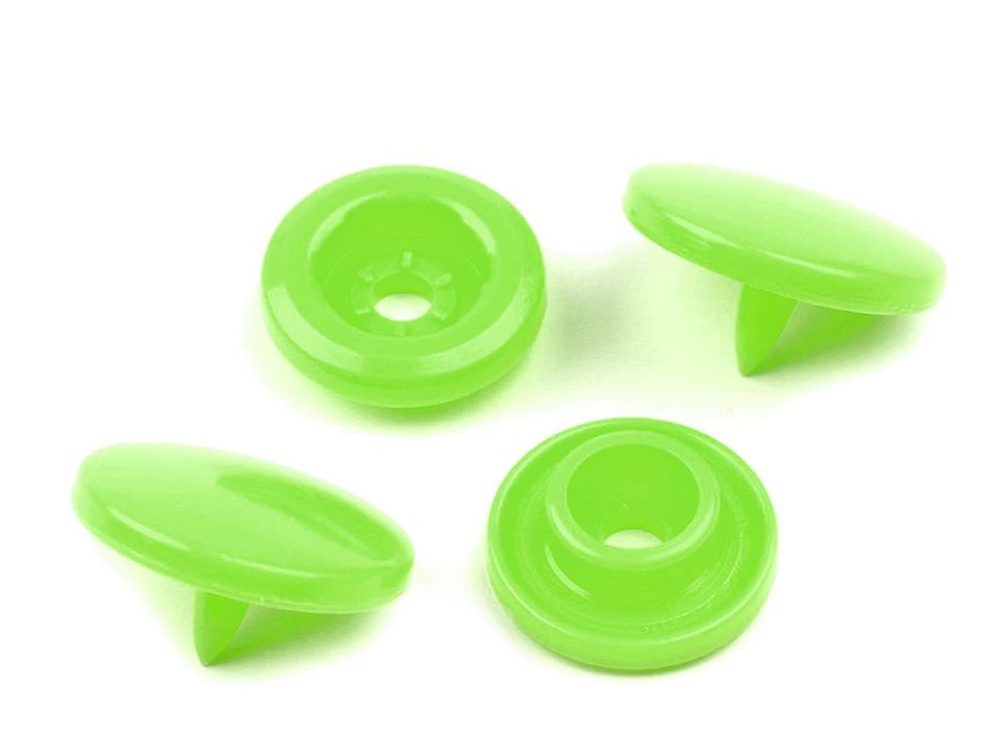 Plastové patentky velikost 18" 50ks - 7 B50 zelená neon