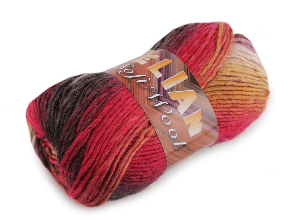 Pletací příze Soft Wool 100 g Elian - 7 (87185) fialová