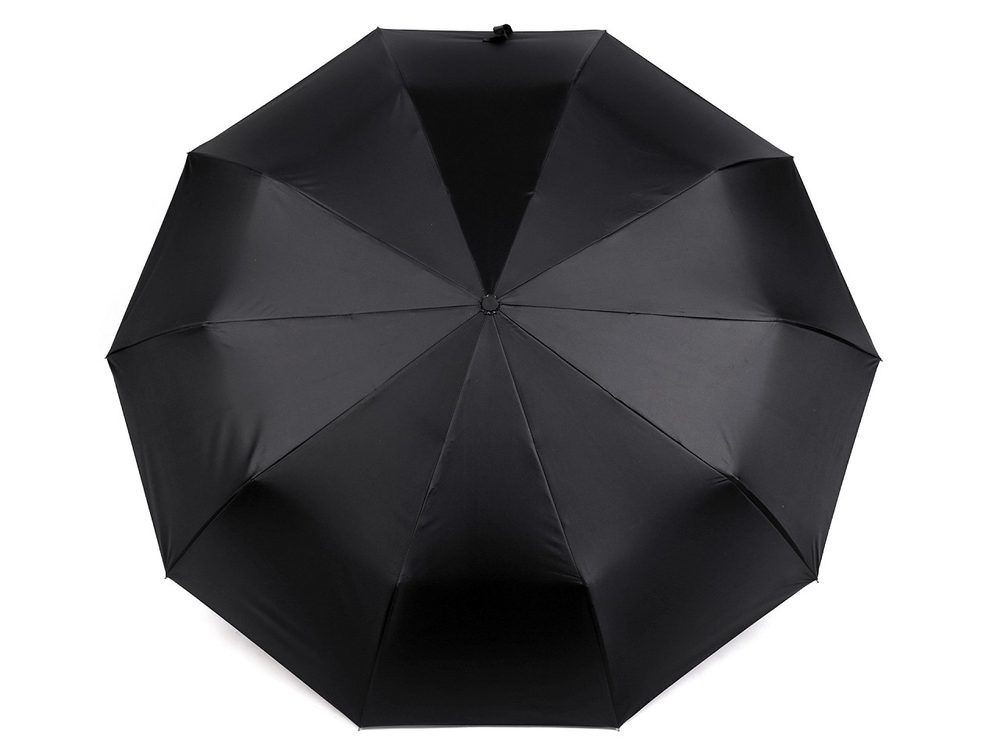 Pánský skládací deštník s led světlem v rukojeti - 1 černá