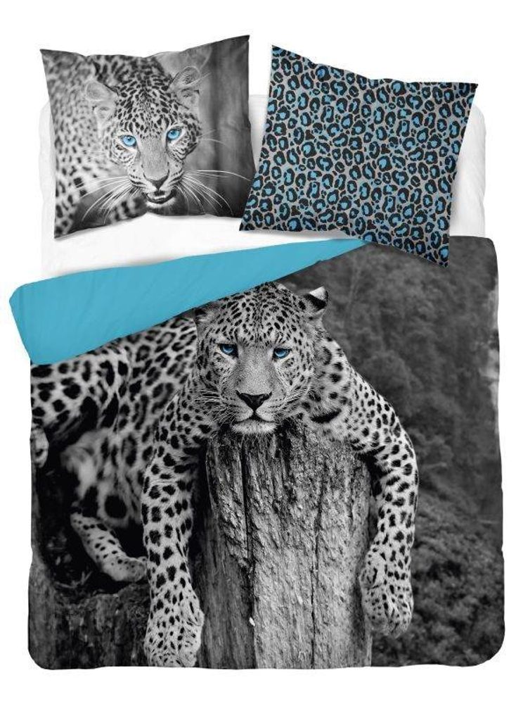 Francouzské povlečení Leopard Bavlna, 220/200, 2x70/80 cm