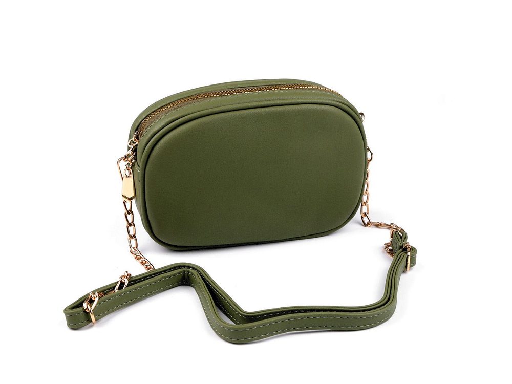 Dámská / dívčí kabelka crossbody 13,5x20 cm - 5 zelená khaki