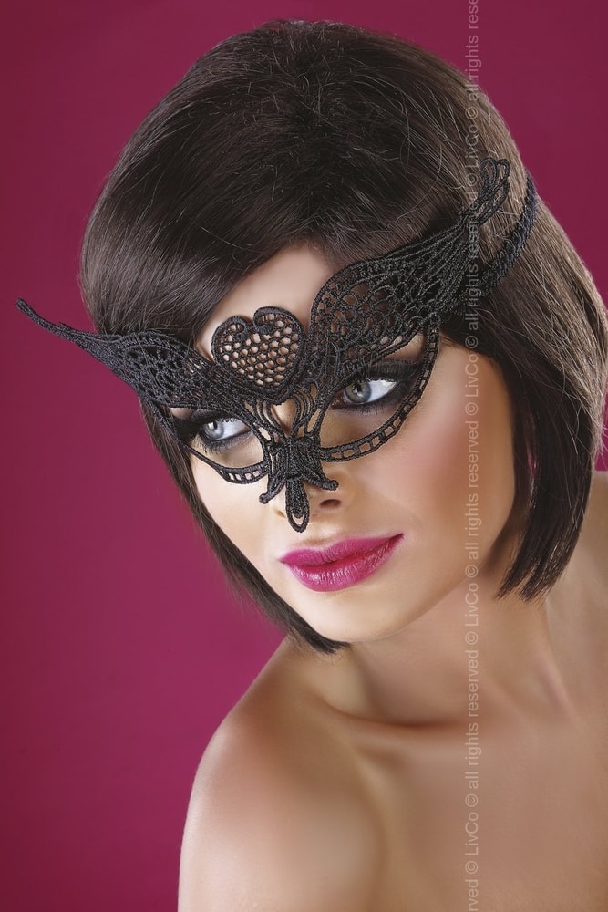 Erotická maska Mask model 10 - černá - Univerzální