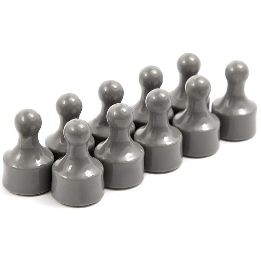 Magnetické figurky M10 šedé, 10 ks, 12 × 20 mm