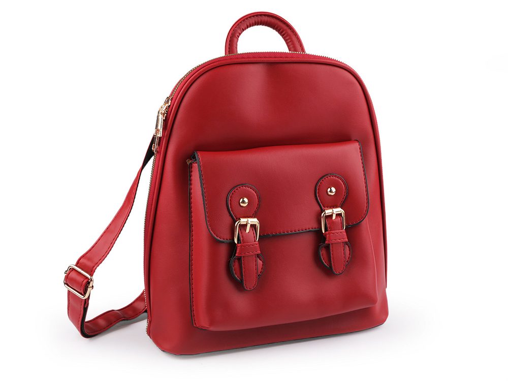 Dámský batoh / kabelka 2v1 27x31 cm - 3 červená