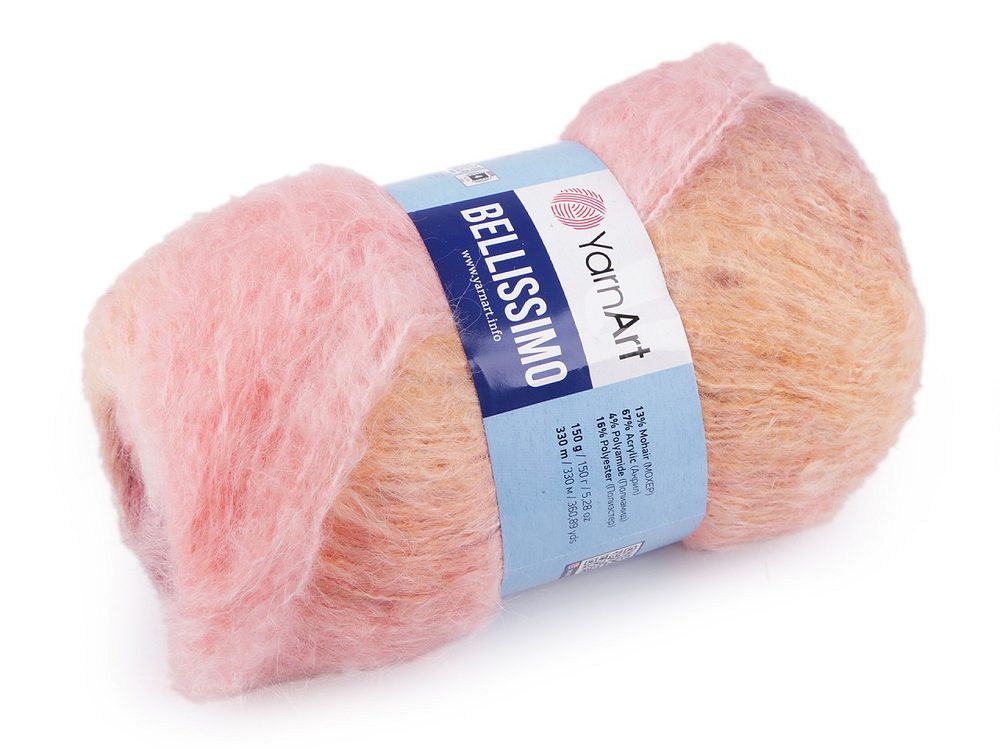 Pletací příze Bellissimo 150 g - 1 (1411) pudrová růžová