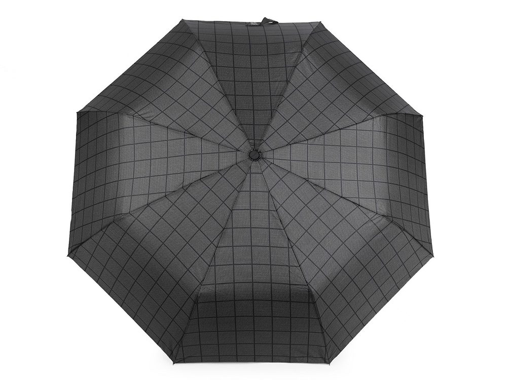 Pánský skládací deštník - 13 černá modrá tmavá