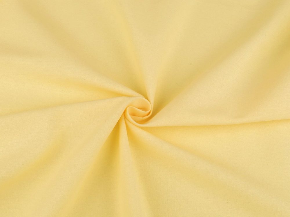 Bavlněná látka jednobarevná hrubší šíře 150 cm - 29 (8) žlutá nejsv.