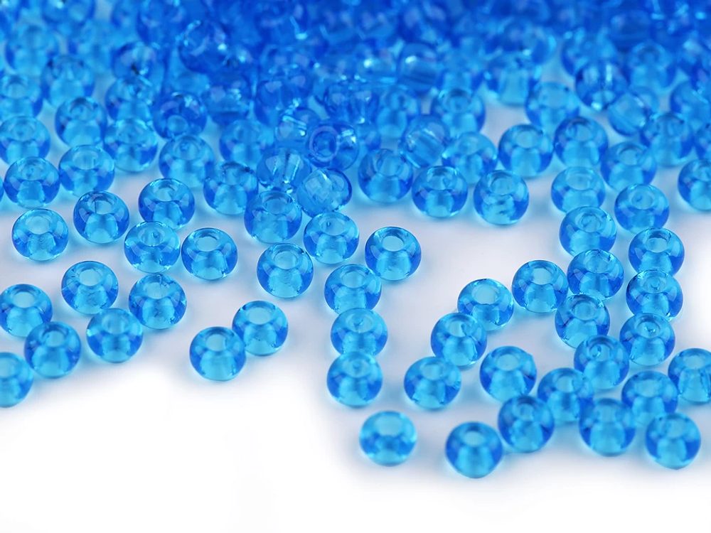 Rokajl Preciosa 8/0 - 3 mm balení 20 gramů - 60030 modrá azurová