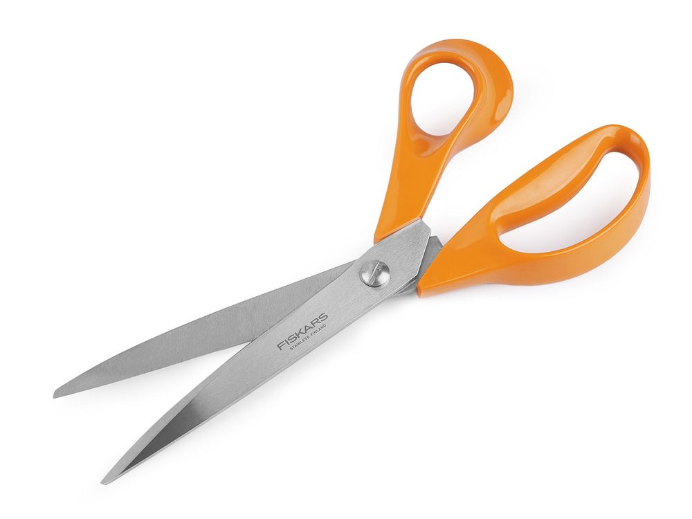 Krejčovské nůžky Fiskars délka 25 cm - oranžová