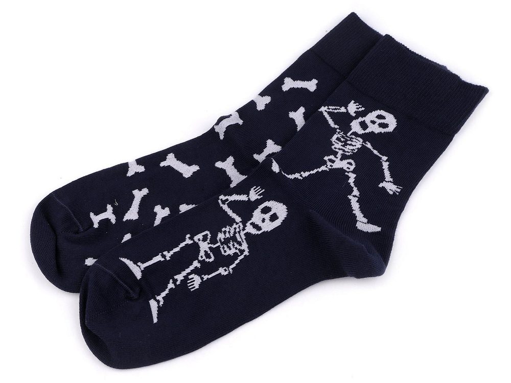 Veselé bavlněné ponožky Wola v dárkové kouli s přívěskem - 72 (vel. 43-46) modrá tmavá sob