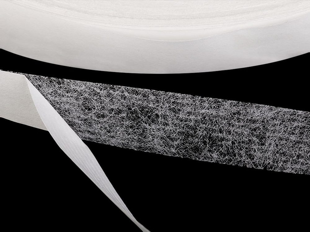 Zažehlovací páska šíře 15 mm pavučinka 100 m - bílá