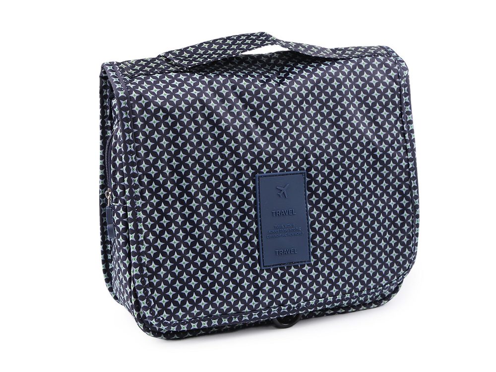 Pánská kosmetická taška / závěsný organizér 22x24 cm - modrá tmavá