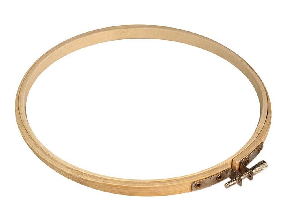 Vyšívací kruh dřevěný Ø17 cm - bambus světlý