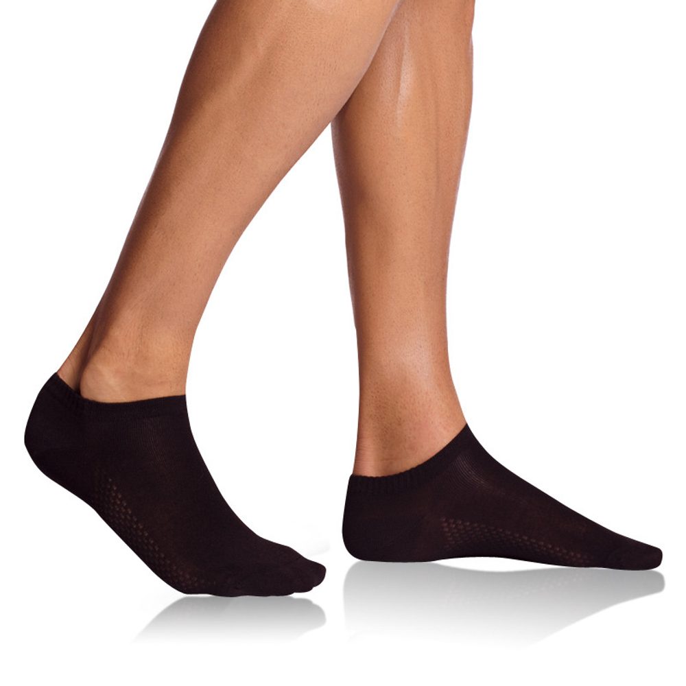 Pánské nízké ponožky BAMBUS AIR IN-SHOE SOCKS BE497554 - černá - 39/42