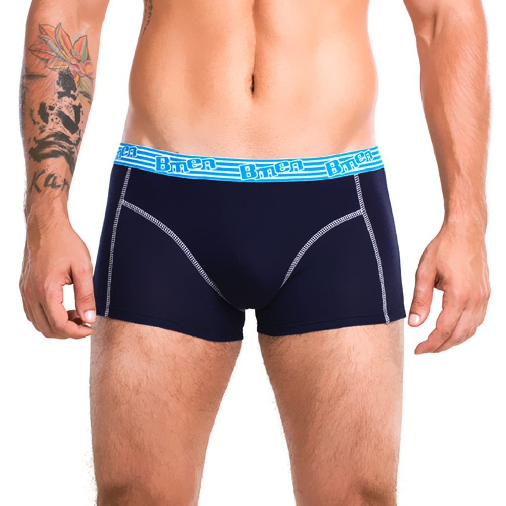 Pánské boxerky Fashion boxer BU858304 - černá/modrá - L