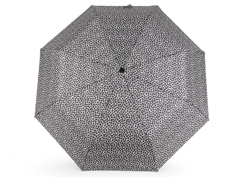 Dámský skládací vystřelovací deštník - 4 krémová světlá