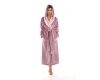 Župan s kapucí Flora mauve – luxusní vánoční dárek pro ženy, které si zaslouží pohodlí