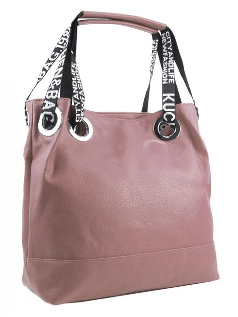 Pastelově růžová velká moderní kabelka přes rameno i crossbody INT. COMPANY  Bexis.sk
