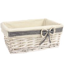 Zásuvka bílá s látkou velká P0802/V - 40 cm