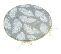 Sedák Adéla kulatý hladký - průměr 40 cm Pírka šedá