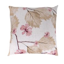 Povlak na polštář hladká bavlna MARY růžová reverse