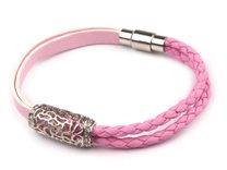 Kombinovaný náramek s kovovou ozdobou