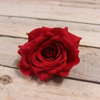Květ růže červená, 12 ks 371211-08 - dia 8 x 5 cm