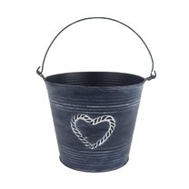 Květináč plechový K3897/3 - dia 17 x 15 cm