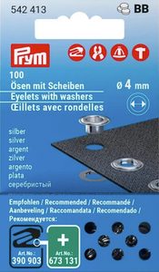 Průchodky 4 mm s podložkou 100 ks