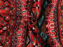 Bavlněná látka / plátno s řidší vazbou etno METRÁŽ