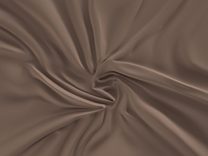 Saténové prostěradlo LUXURY COLLECTION 200x200cm tm hnědé / čokoládové