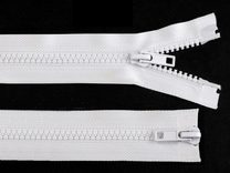 Zip kostěný No 5 dělitelný 2 jezdce / dvoucestný 85 cm bundový