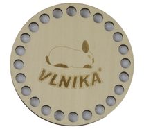 Dno - víko překližkové - 10cm průměr / otvory 6mm přírodní