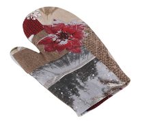 Vánoční Kuchyňská chňapka - chňapka 28x18 cm zasněžené vánoce