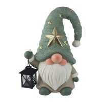 Dekorace skřítek s lucerničkou X7359 - 27.5 × 20.2 × 38.5 cm