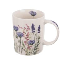 Hrnek porcelán květ fialový 330 ml O0579 - o. 330 ml