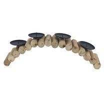 Dekorační svícen na 4 svíce D5604 - 45 × 10 × 13 cm