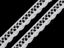 Bavlněná krajka šíře 18 mm paličkovaná METRÁŽ